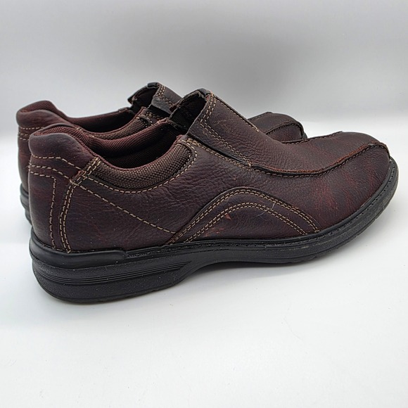 Clarks Collection Mens Leather Slip On Loafers Casual Shoes Brown Size 9.5M - Picture 4 of 10